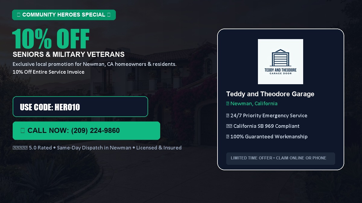10% OFF Senior Citizens (65+) & Military / Veteran Community Discount in Newman, CA
